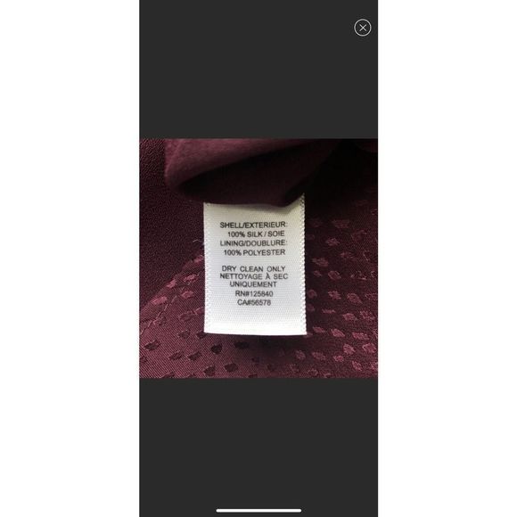 INTERMIX NWT Nadia Purple Pure Silk Jacquard NWT V-neck Midi Dress US 8 - Picture 7 of 15